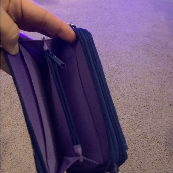 Purple Vera wallet/wristlet/tiny purse - Picture 4 of 8
